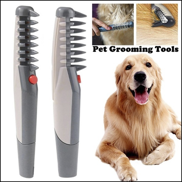 JDBLD Electric Pet Dog Grooming Comb Cat Hair Trimmer Knot Out Remove Mats Tangles Tool Supplies Grooming Cat Brush For Dogs Removes Color : No box, Size : One size
