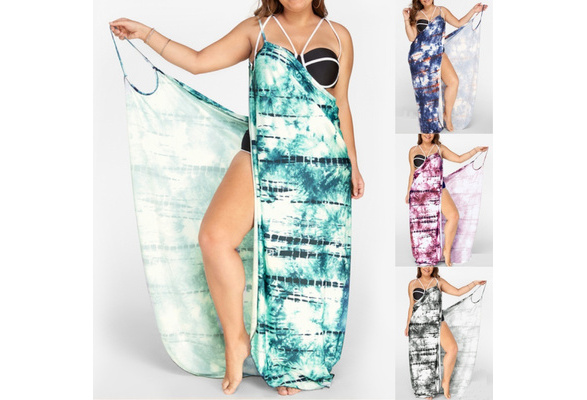 tie dye swimsuit cover up dress