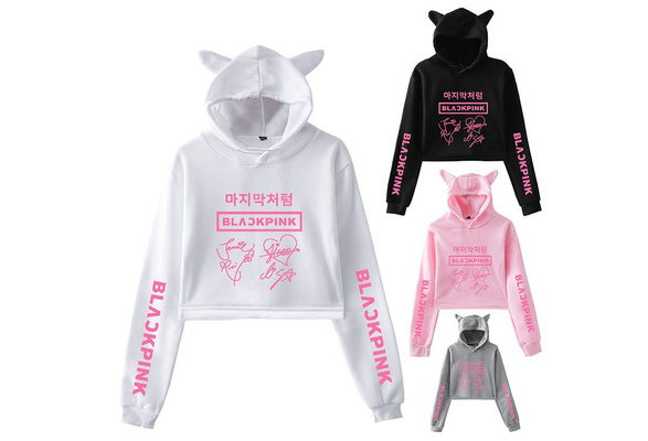 Blackpink cat outlet ear hoodie