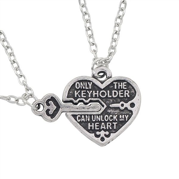 Best friend lock and deals key necklace