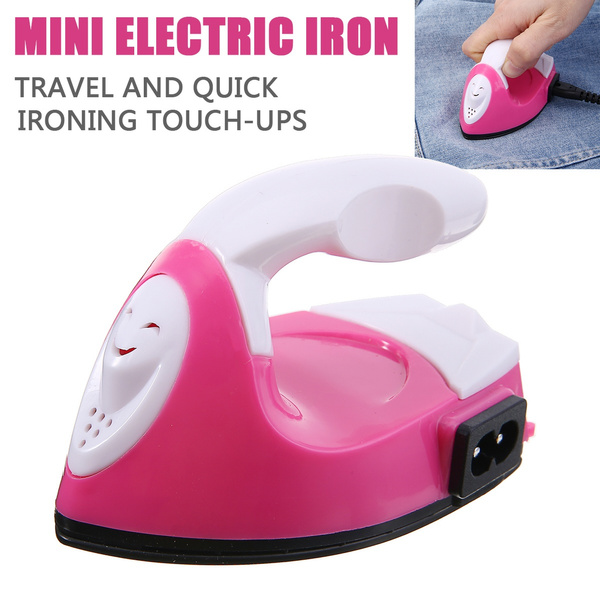 New 1PC Mini Electric Iron Portable Travel Crafting Clothes Ironing Sewing  Supplies