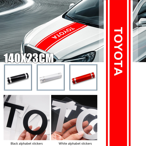 Hood Vinyl Sticker Body Hood Stripe Car Hood Sticker Decals Car Engine