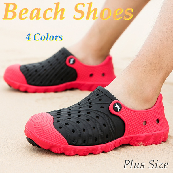Men's Slippers Outdoor Beach Garden Shoes Breathable Sandals Hole Water Shoes
