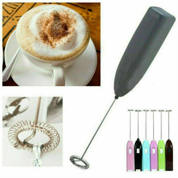 Kitchen Egg Beater Coffee Milk Drink Electric Whisk Mixer Frother Foamer  Electric Mini Handle Mixer Stirrer