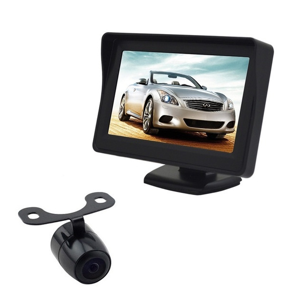 4.3inch car parking monitor +rear view reverseing mini backup camera ...