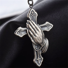 Steel, crucifixnecklace, Stainless, necklaces for men