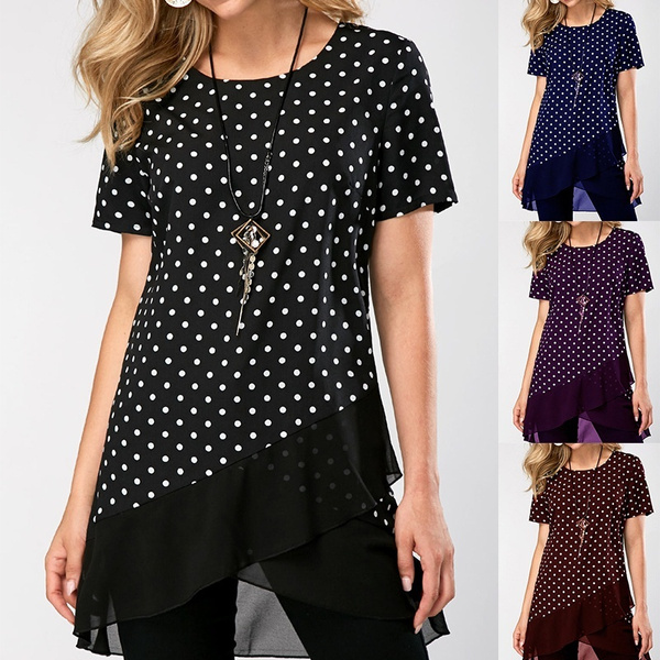 asymmetric chiffon top