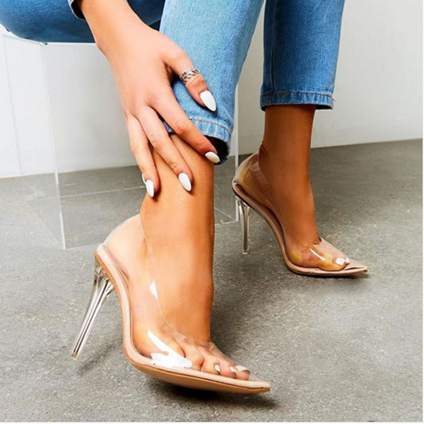 Perspex pumps sales