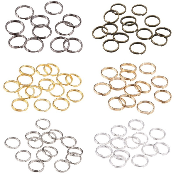 200pcs Open Jump Rings Double Loop Split Rings Connectors For DIY Jewelry Making 