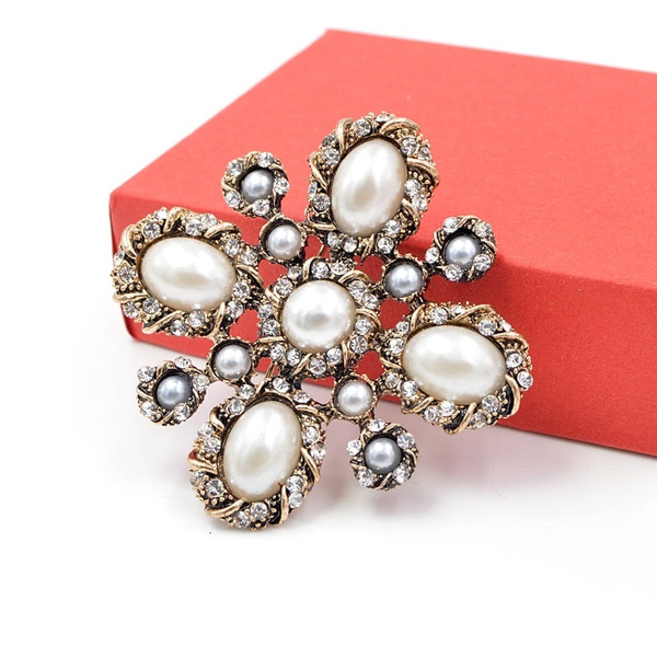 Baroque Brooch Pearls, Women Brooch Jewelry