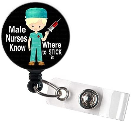 Badge Reel Retractable Badge Holder Funny Nurse Badge Reel