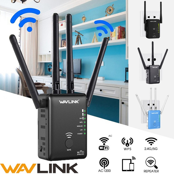 Vred nøje Gøre klart WAVLINK 1200M/750M/300M WiFi Signal Booster Amplifier with External  Antennas 2.4GHz 5GHz WiFi Range Extender with Router/AP/Repeater Mode | Wish