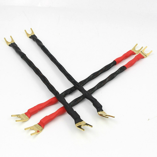 4Pcs HIFI audio speaker jumper cable 