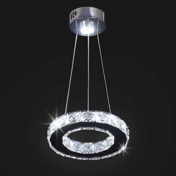 Round Pendant Lights Led Ceiling, Contemporary Mini Chandelier Lighting