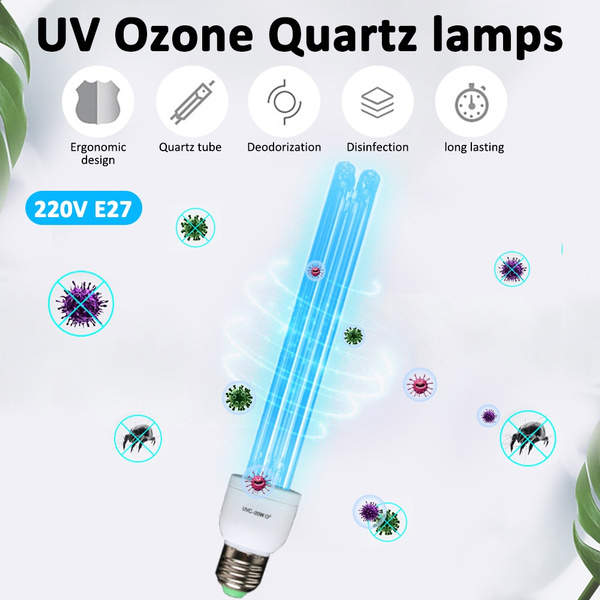 E27 Base Ozone UV Germicidal Lamp LED UVC Sterilization Light