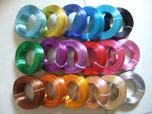 5 Meters / Roll Round Aluminium Craft Floristry Wire for Jewellery ...