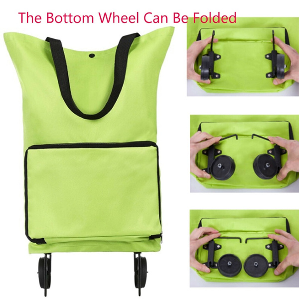 shopping tote with wheels