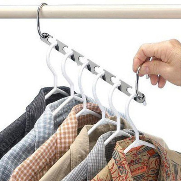 Magic Clothes Hangers Hanging Chain Metal Cloth Closet Hanger Shirts Tidy  Save Space Organizer Hangers for Clothes