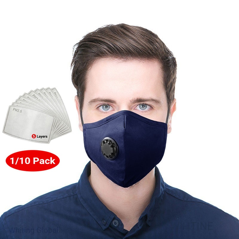 Washable PM2.5 Protective Face Mask Cotton Antidust Face Mask Winter