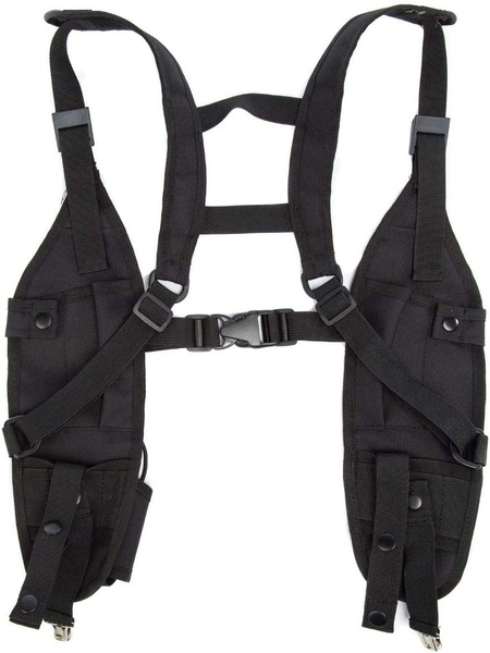 New Universal Double Radio Shoulder Holster Chest Harness Holder Vest ...