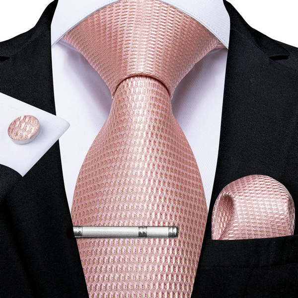 DiBanGu formal Tie Set for Men Pink 