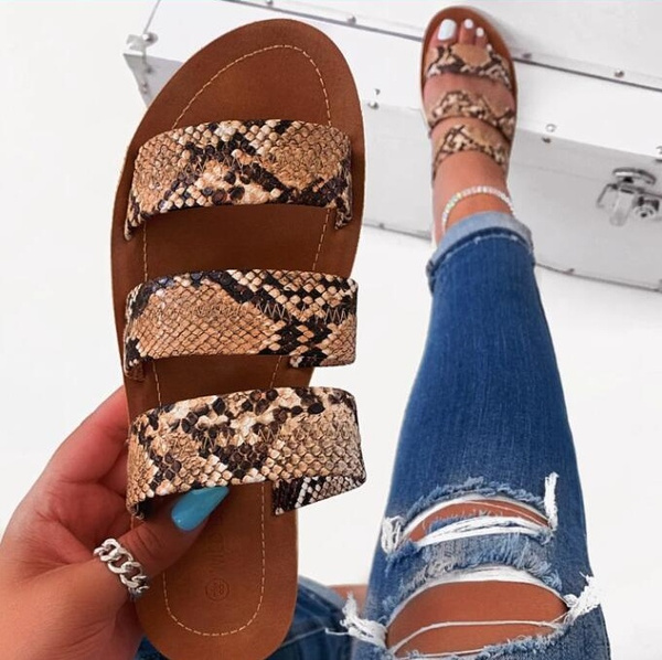 sandals snakeskin