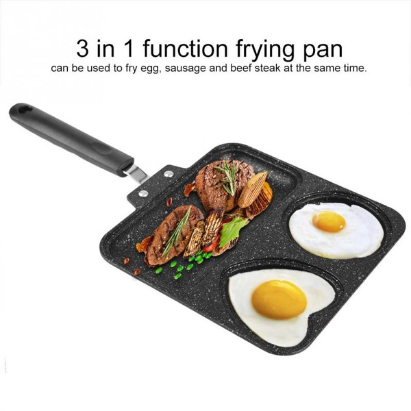 Egg Frying Pan, Divided Grill Frying Pan Egg Cooker Pan Kitchen