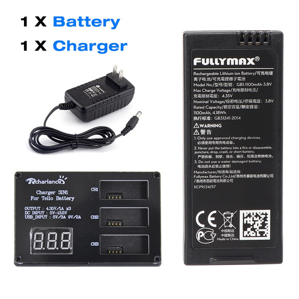 Tello drone battery store charger