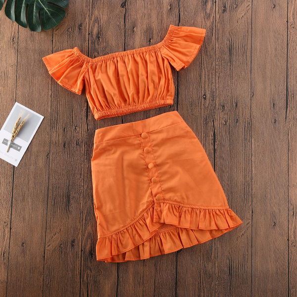 orange dress for baby girl