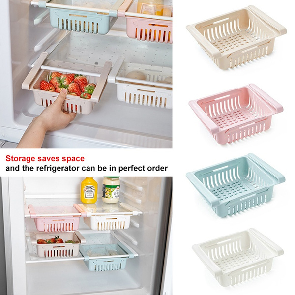 Adjustable Kitchen Refrigerator Storage Rack Fridge Freezer Shelf ...