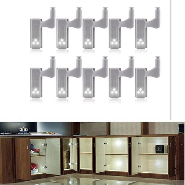 Cabinet Wardrobe Closet Cupboard Door Inner Hinge LED Sensor Light For Kitchen