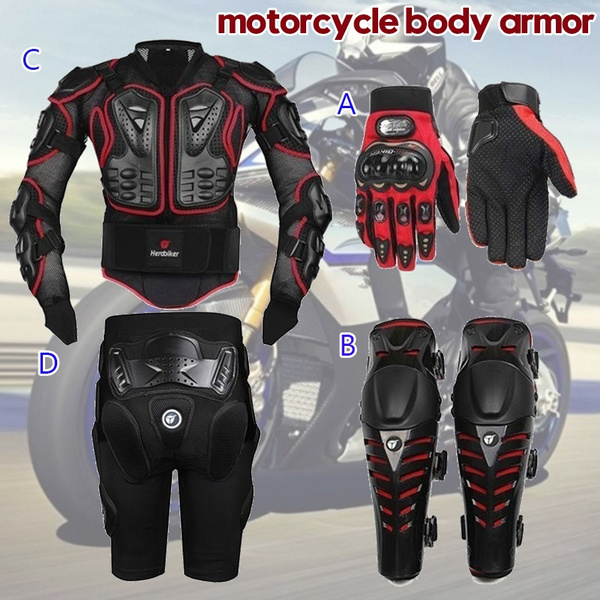 Practical Motorcycle Full Body Armor Motorcross Racing Pit Bike Fashion Chest Leg Knee Protective Jacketbulletproof Vests Riding Gear Wish