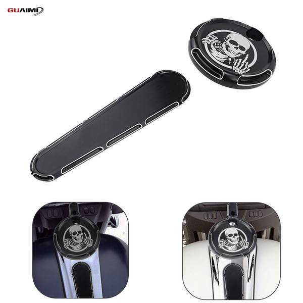GUAIMI Fuel Tank Door Cover Dash Insert Panel for Harley Davidson Touring Electra Street Glide FLHX FLTR FLHT 2008-2018
