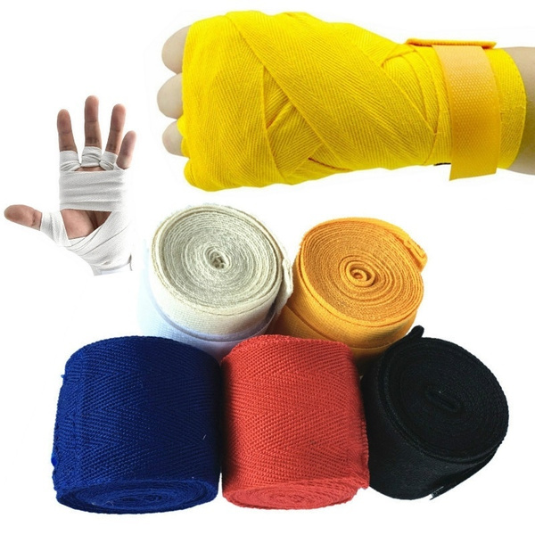 Details about   Boxing Hand Wrap Polyester Bandages Wrist Strap Muay Thai Exercise Wristband 