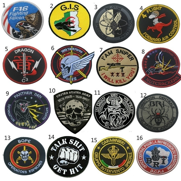 Badge Patch Embroidered Patches Army Military Patch Clothes Accessories  Armbands Patch Tactical Patches Sewings Appliques Hook Patches