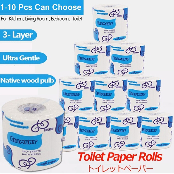 3-Layer Home Roll Paper Reel Paper Towel Household Health Toilet