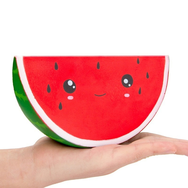 3pcs Random Color Soft Fruit Squeeze Toy Watermelon Strawberry