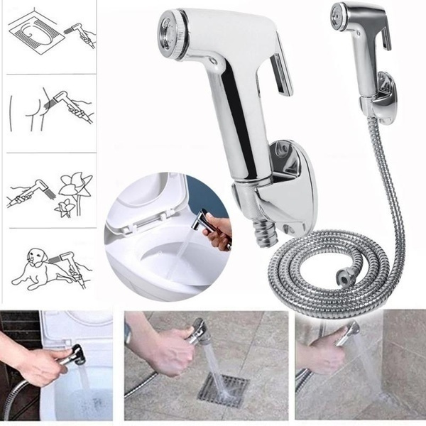 Handheld Toilet Bidet Sprayer Bathroom Shower Kit with T Adaptor