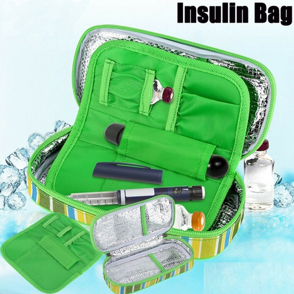 Amazon.com: YOUSHARES Insulin Cooler Travel Case - Medication Diabetic  Insulated Organizer Portable Cooling Bag for Insulin Pen and Diabetic  Supplies with 2 Cooler Ice Pack (Purple) : Health & Household