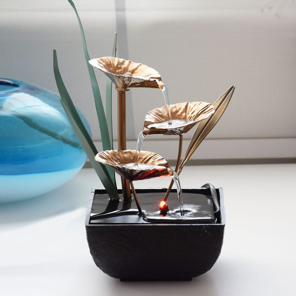 Decorative Indoor Water Fountains Resin Craft Gifts Feng Shui Wheel Desk Fountain For Home Office Tea House Decoration Wish - Indoor Water Fountains For Home Decor Decorative Indoor Water Fountains Resin Craft Gifts Feng Shui Wheel Desk Fountain For Home Office Tea House Decoration Wish - Indoor Water Fountains For Home Decor