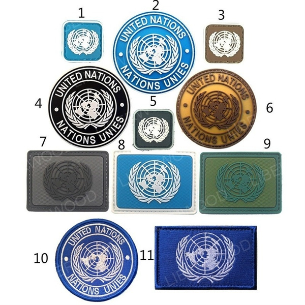 11 Styles Un United Nations U.N. Badge Pvc Tactical Army Airsoft Patch