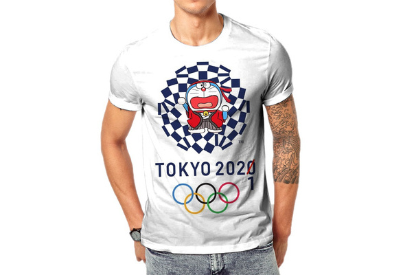 Tokyo 21 Olympic Doraemon 3d Printed Short Sleeve T Shirt Wish