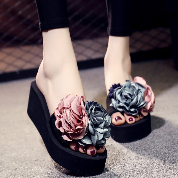 Flower slippers hot sale