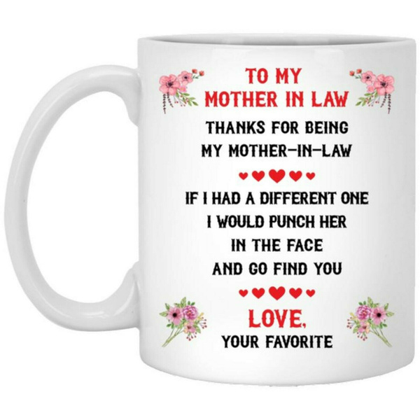 Mother In Law Mug Motherinlaw Gifts Funny Mominlaw Coffee Mug Best Mother In Law 