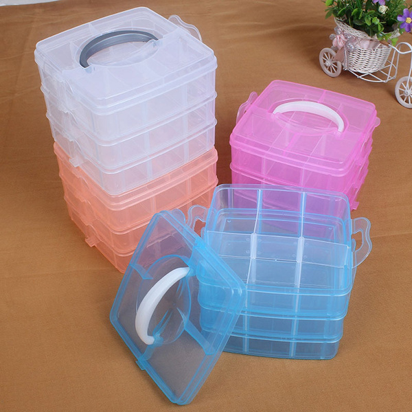 plastic jewellery organiser box