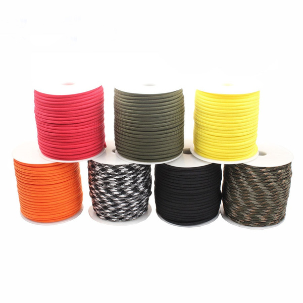 Paracord 550 Paracord nylon 100FT/Roll 4mm paracord Parachute Cord Lanyard  Rope outdoor Climbing cord