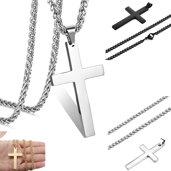 Cross Necklace Stainless Steel 