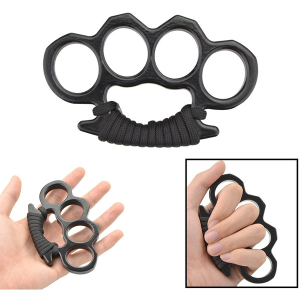 Funny Knuckle Dusters Brass Knuckles Tactical Survival Multi Functional Self Defense Edc Duster Tool Finger Ring To Protect Yourself Wish