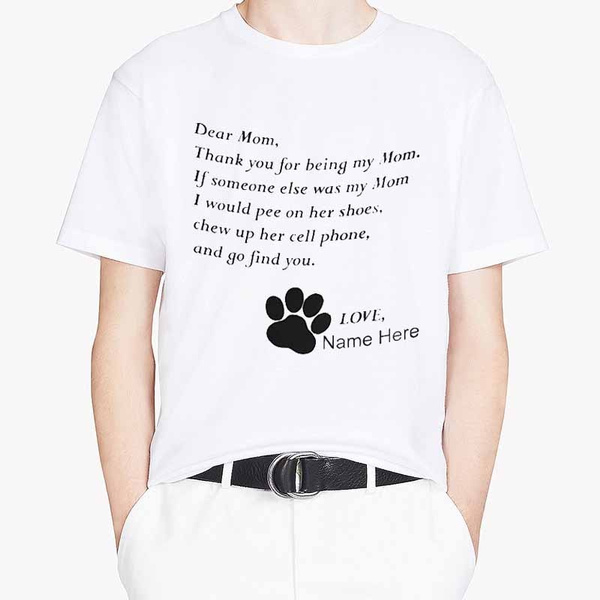 Casual T Shirt Dog Lover T Shirt 