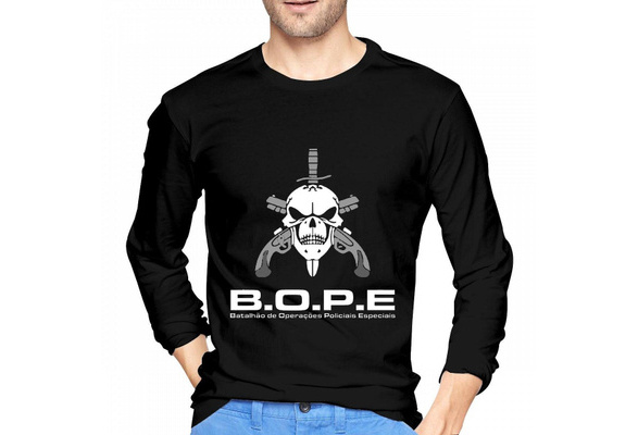 BOPE Tropa De Elite Brazil Special Elite Forces Men Long Sleeve T